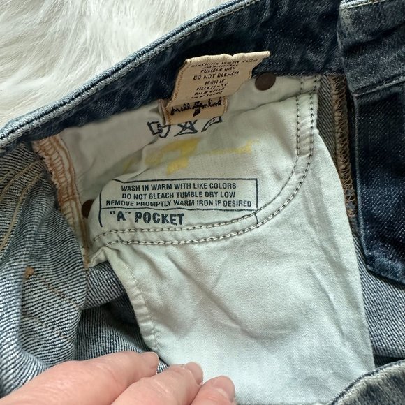 7 for All Mankind Low Rise Vintage Flare Crop Jeans Size 25 - Picture 6 of 14